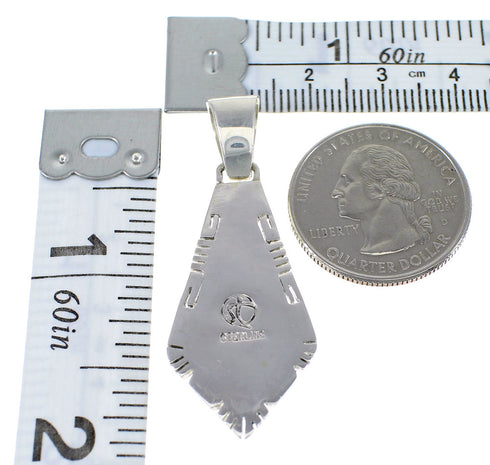 Authentic Sterling Silver Turquoise And Opal Pendant AX48207