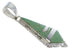 Southwestern Silver Turquoise Inlay Pendant AX48266