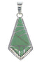 Turquoise And Authentic Sterling Silver Pendant AX48340