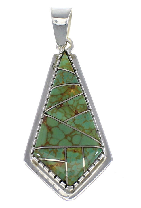 Turquoise And Genuine Sterling Silver Jewelry Pendant AX48343