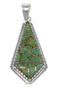 Turquoise And Genuine Sterling Silver Jewelry Pendant AX48343