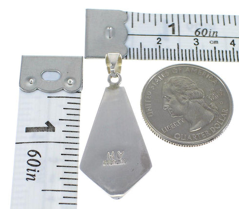 Turquoise And Genuine Sterling Silver Jewelry Pendant AX48343