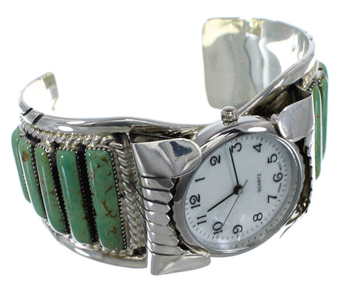 Turquoise Southwest Jewelry Sterling Silver Cuff Watch CX47867