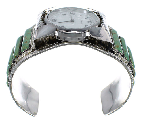 Turquoise Southwest Jewelry Sterling Silver Cuff Watch CX47867