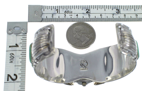 Turquoise Genuine Sterling Silver Southwest Cuff Watch CX47923