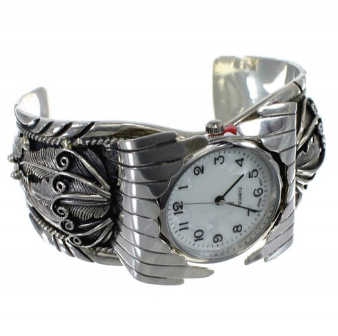 Southwest Authentic Sterling Silver Cuff Watch CX47943