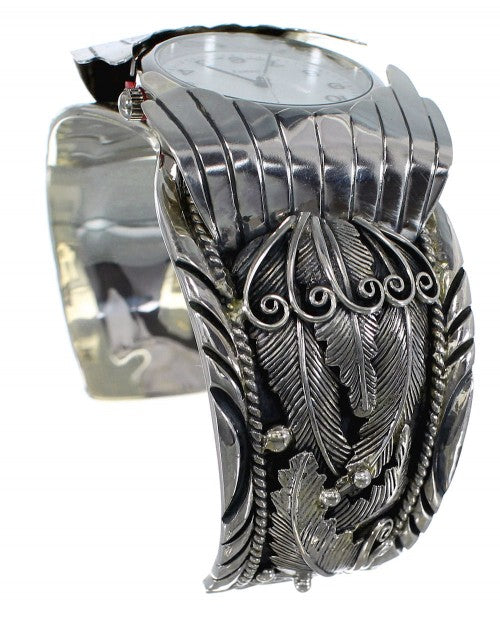 Southwest Authentic Sterling Silver Cuff Watch CX47943