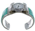 Southwest Genuine Sterling Silver Turquoise Cuff Watch CX48621