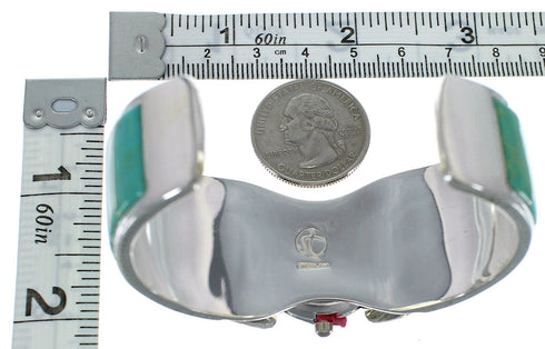 Southwest Genuine Sterling Silver Turquoise Cuff Watch CX48621