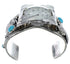 Southwest Eagle Jewelry Sterling Silver Turquoise Cuff Watch CX48233