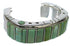 Genuine Sterling Silver Turquoise Cuff Bracelet Jewelry CX48927