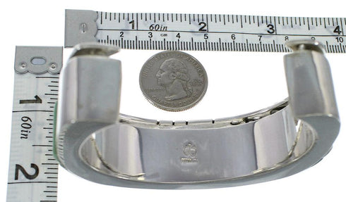 Genuine Sterling Silver Turquoise Cuff Bracelet Jewelry CX48927