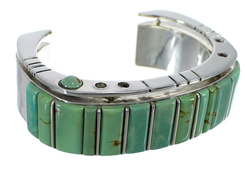 Turquoise Southwest Sterling Silver Cuff Bracelet Jewelry CX48930
