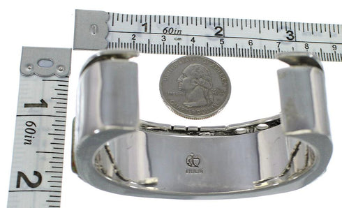 Southwest Turquoise Sterling Silver Cuff Bracelet Jewelry CX48932