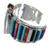 Southwest Multicolor Authentic Sterling Silver Cuff Watch CX48822