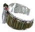 Turquoise Inlay Southwest Genuine Sterling Silver Cuff Watch CX48852