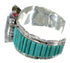 Genuine Sterling Silver Southwest Turquoise Inlay Cuff Watch CX48859
