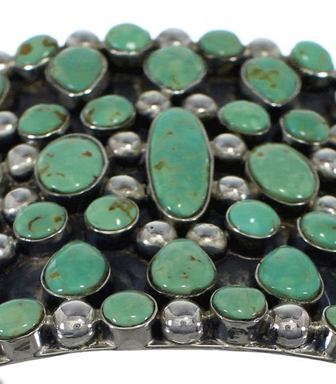 Turquoise Southwest Authentic Sterling Silver Sturdy Cuff Bracelet CX48996