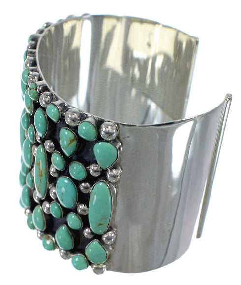 Authentic Sterling Silver Turquoise Southwest Cuff Bracelet CX49000