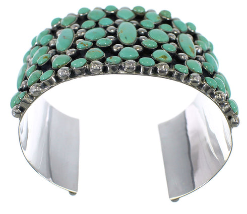 Authentic Sterling Silver Turquoise Southwest Cuff Bracelet CX49000