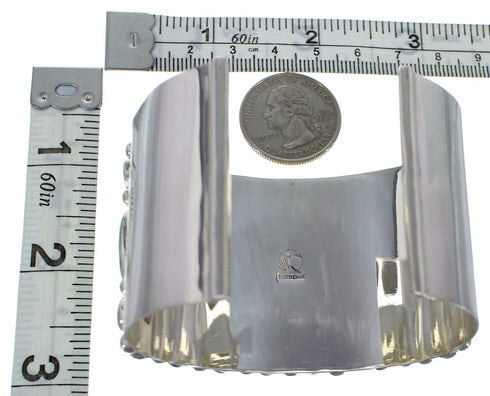 Authentic Sterling Silver Turquoise Southwest Cuff Bracelet CX49000