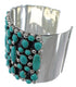 Turquoise Southwest Genuine Sterling Silver Cuff Bracelet CX49008