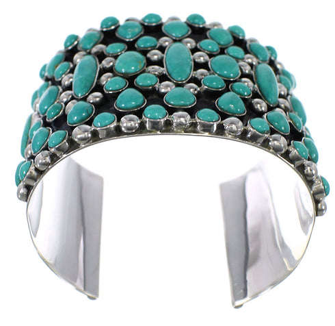 Turquoise Southwest Genuine Sterling Silver Cuff Bracelet CX49008