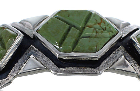 Sterling Silver Turquoise Southwest Cuff Bracelet Jewelry CX49128