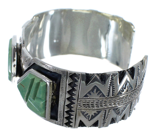 Sterling Silver Turquoise Southwest Cuff Bracelet CX49131