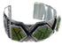 Sterling Silver Turquoise Inlay Southwest Cuff Bracelet CX49132
