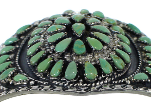 Turquoise Authentic Sterling Silver Southwest Cuff Bracelet CX49390