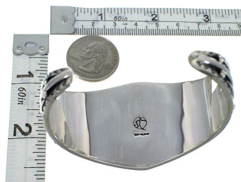 Turquoise Authentic Sterling Silver Southwest Cuff Bracelet CX49390