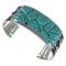 Turquoise Authentic Sterling Silver Substantial Cuff Bracelet CX49248