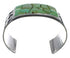 Southwest Turquoise Sterling Silver Sturdy Cuff Bracelet CX49267