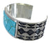 Sterling Silver Turquoise Southwest Well-Built Cuff Bracelet CX49275