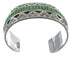 Southwest Sterling Silver Turquoise Well-Built Cuff Bracelet CX49282