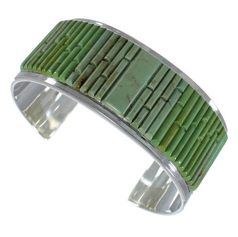 Sterling Silver Turquoise Southwest Cuff Bracelet CX49426