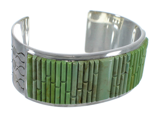 Sterling Silver Turquoise Southwest Cuff Bracelet CX49426