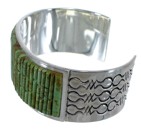 Turquoise Southwest Genuine Sterling Silver Cuff Bracelet CX49433