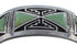 Southwestern Sterling Silver Turquoise Inlay Cuff Bracelet CX49451