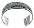 Southwestern Sterling Silver Turquoise Inlay Cuff Bracelet CX49451