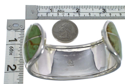 Southwest Sterling Silver And Turquoise Cuff Bracelet CX49499