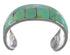 Southwest Turquoise Genuine Sterling Silver Cuff Bracelet CX49507