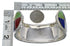 Southwest Authentic Sterling Silver Multicolor Cuff Bracelet CX49519