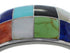 Genuine Sterling Silver Multicolor Southwest Cuff Bracelet CX49523