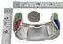 Genuine Sterling Silver Multicolor Southwest Cuff Bracelet CX49523