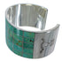 Sterling Silver Southwest Turquoise Inlay Cuff Bracelet CX49527