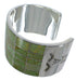 Southwestern Turquoise Inlay Sterling Silver Cuff Bracelet CX49531
