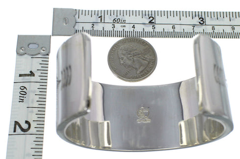 Southwestern Turquoise Inlay Sterling Silver Cuff Bracelet CX49531