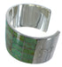 Turquoise Inlay Southwestern Sterling Silver Cuff Bracelet CX49534
